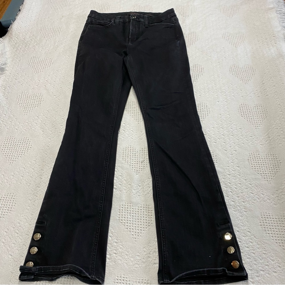 Jen7 by 7 For All Mankind Black Slim Bootcut Jeans (4)